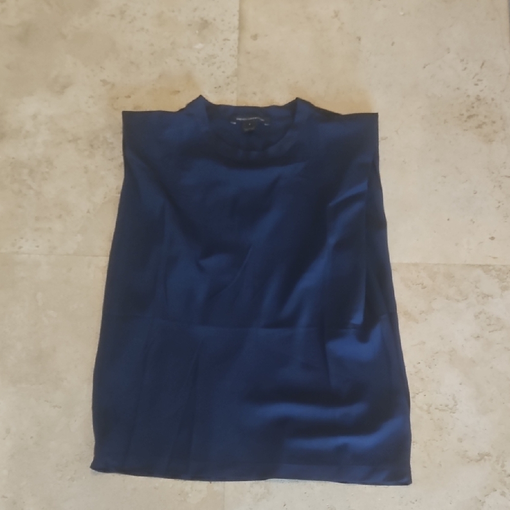 French Connection Deep Blue Top - Picture 1 of 4